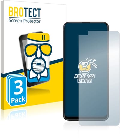BROTECT - Screenprotector voor realme 6 Pro - Folie Beschermfolie Beschermglas matte 3 Stuks