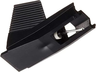 Platenspeler Naald - Fonograaf Onderdeel - Vinyl Luisteren - Elliptische Tip - 5 x 3 cm - Wit/Zwart