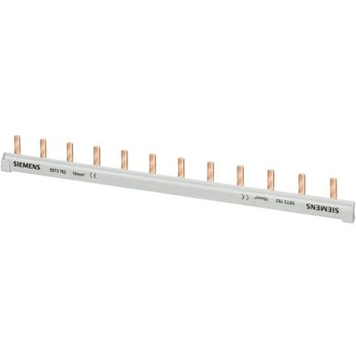 Siemens 5ST3762 Male verzamelrail, 1-fasig 10 mm2, 12 pennen, isolatie grijs snijdbaar Penverzamelrail 10 stuk(s)