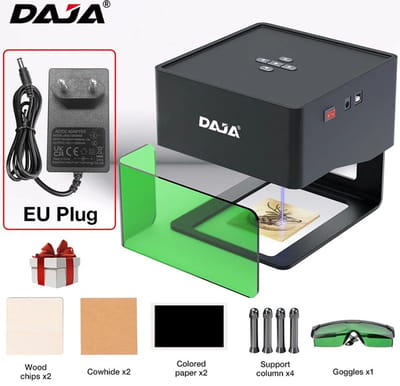 DAJA - Laser Graveermachine - Laser Cutter - App Bestuurbaar - Eenvoudig Te Bedienen - Graveur - CNC Diy Dj6 Laser - Graveermachine 3000Mw - Snelle Mini Logo Mark - Printer - Cutter - Houtbewerking - Hout - Plastic