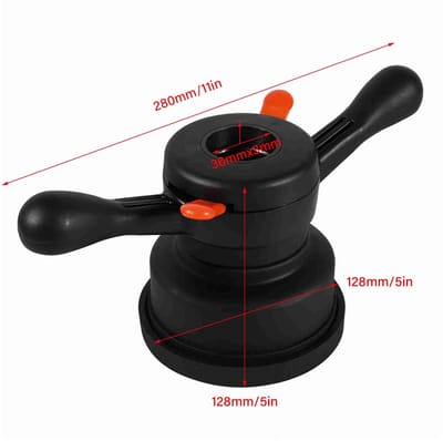 Allecto - Tyre Wheel Balancer - Snelle Vleugelmoer - Duurzaam en Efficiënt - Zwart - Balancer Gereedschap - Ideaal voor Bandenwissel - 36mm Binnen ...