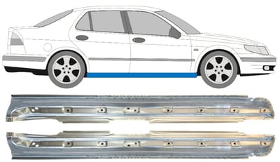Volledige dorpel voor Saab 9-5 1997-2010 / Links + Rechts / COMBI / SEDAN / Set
