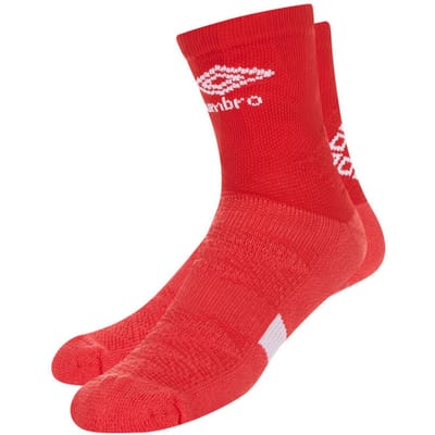 Umbro Heren Protex Gripped Enkelsokken (Vermiljoen)