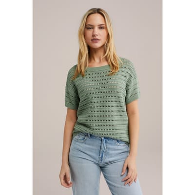 WE Fashion Knitted Pullover Light Green Taglia: XS | Maglioni a maglia Outlet | Donna | Verde