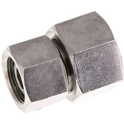 16S & 20S RVS Rechte met Draaidoorvoer 400bar FKM O-ring en Afdichtconus ISO 8434-1