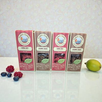 Cooka’s Cookies- superfood hondensnacks voordeelpak – 2x Lisboa Beet & 2x Algarve Secret – 100% natuurlijke hondenkoekjes met biet, quinoa, banaan & kokos – natuurlijke detox & energieboost.