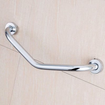 Badkamer Leuning - Veiligheidshandvat Ouderen - Veiligheid in Huis - Verdikking Roestvrij Staal - 47 cm - Zilver