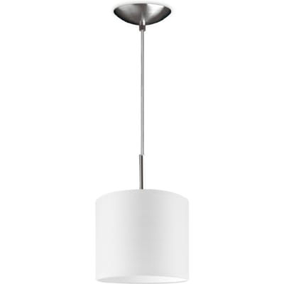 hanglamp tube deluxe bling Ø 20 cm - wit