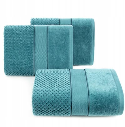 Luxe Katoenen Handdoek Jessi 500g/m² Turquoise 30x50cm