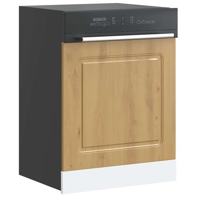 vidaXL - Vaatwaspaneel - Kalmar - 60x1,5x57 - cm - bewerkt - hout - artisanaal - eiken