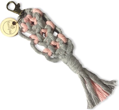 Sleutelhanger 'Boho' - Diverse kleuren - Katoenkoord - Handgemaakt in ons Macramé Atelier - Prijs per Stuk - Inclusief Verzendkosten