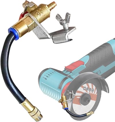 Stofverwijderaar Watersproeier - Koelmiddel Accessoire - Bouwwerkzaamheden - Flexibele Slang - 17.7 cm - Zilver