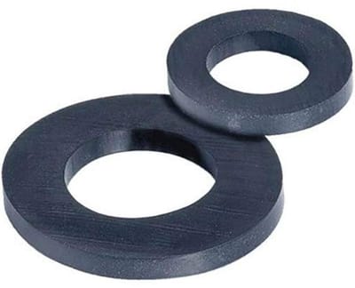 Rubberen afdichting, plat, breed (10, 1/2")