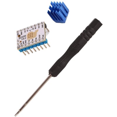 Motordriver Compatibel TMC2209 Ultra-Stille Stappenmotoraandrijving met Koellichaam voor 3D-printer