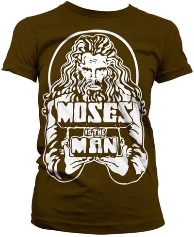 Hybris Dames T-shirt 'Moses Is The Man' Girly SH-5-15413-H10-8