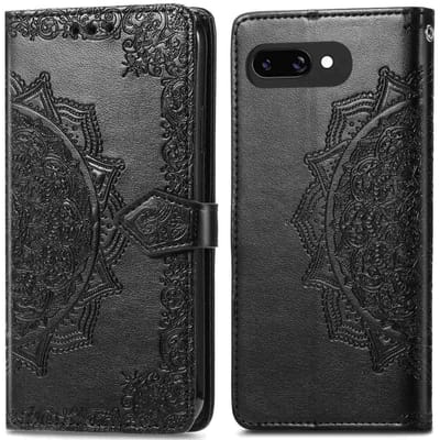 imoshion Hoesje - Geschikt voor Google Pixel 9a - Mandala Bookcase - Zwart