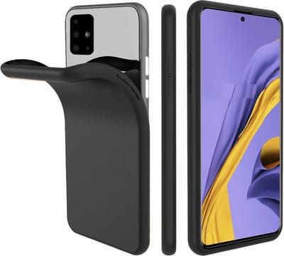 Nano Silicone backcover hoesje Geschikt Voor Samsung Galaxy A71 - Zwart