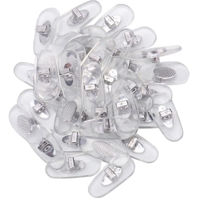 20 paires de plaquettes nasales souples et antidérapantes pour lunettes de soleil gray