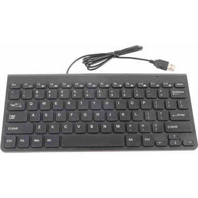 Ultradun USB Bekabeld Toetsenbord Optische Muis Muizen Set Combo voor PC Laptop zwart