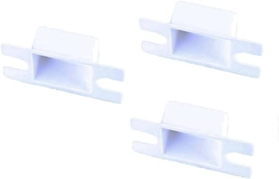 3 Stuks Deurbeslag Stofdoos, Witte Plastic Ontgrendelingsplaat voor Houten en Metalen Deuren, Ideaal voor Beveiliging en Onderhoud