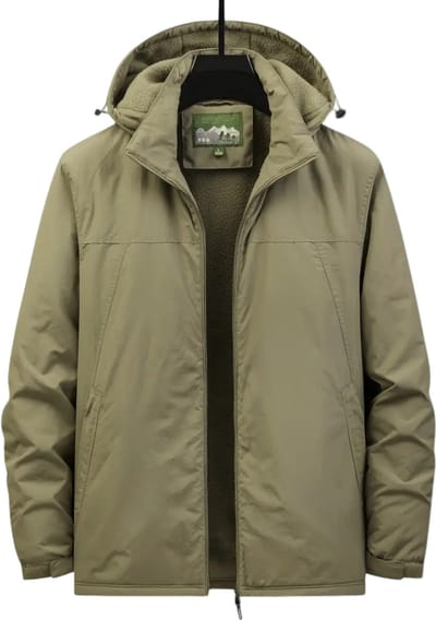 Winterjas Heren - Parka - Winter - Jas - Volwassen - Stijlvol - Khaki - XXS