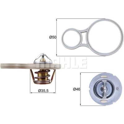 Thermostaat, koelvloeistof MAHLE TX 255 91