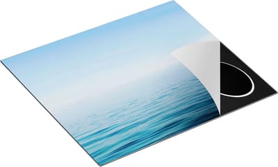 Chefcare Inductie Beschermer Zee met een Blauw Hemel Achtergrond - 60x50 cm - Afdekplaat Inductie - Kookplaat Beschermer - Inductie Mat