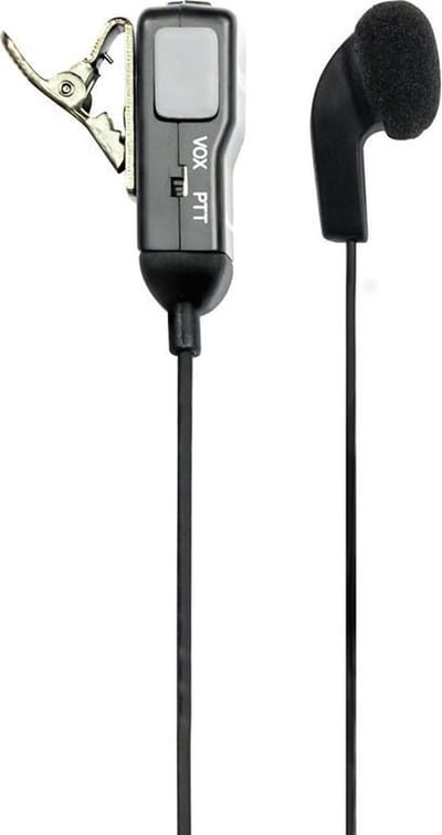 Midland MA28-L Earphone C599.03 PTT VOX voor portofons Midland 2-pins haaks