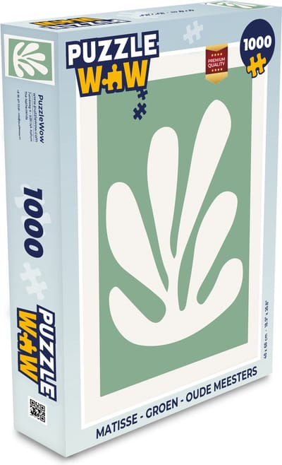 Puzzel Matisse - Groen - Oude meesters - Legpuzzel - Puzzel 1000 stukjes volwassenen