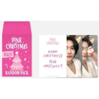 [Fotokaart willekeurig pakket] 2023 Pink Christmas Offcial MD RIIZE
