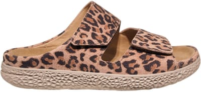 Hartjes 122.1220.46.00 slipper met panterprint