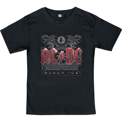 AC/DC T-shirt voor kinderen - Metal-Kids - Black Ice - voor Kinderen - zwart