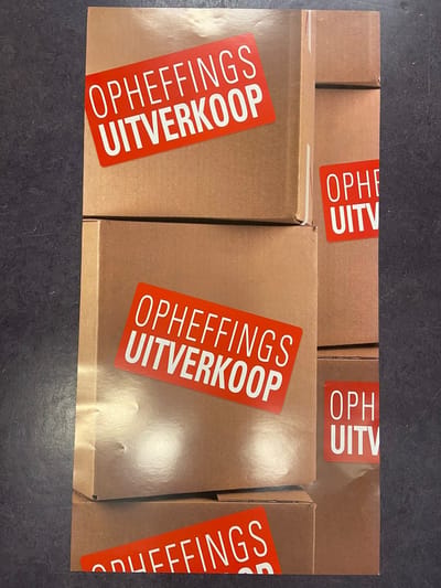 Raambiljet Verbouwingsopruiming dozen