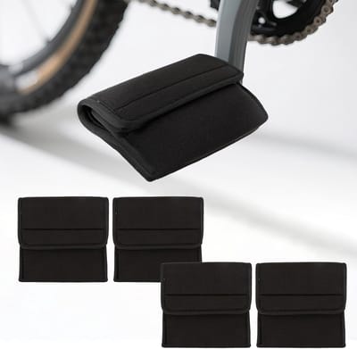 SnelShoppen - Fietspedaalafdekkingen Neopreen - 4 Stuks - Bescherming voor Fietspedalen - Geschikt voor Vouwfiets, Hometrainer en Mountainbike