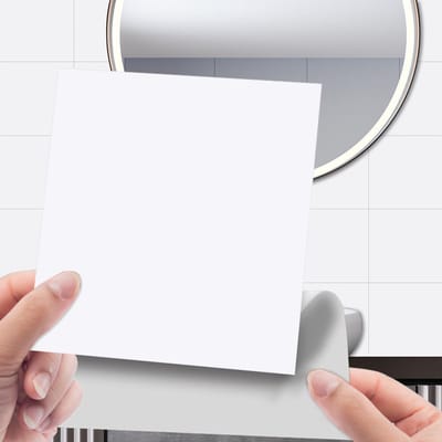 Dailygoods- Tegelstickers 96 Stuks - Zelfklevende Tegelstickers - PVC - Waterdicht - 15 x 15 cm - Ideaal voor Keuken/Badkamer - Plaktegels