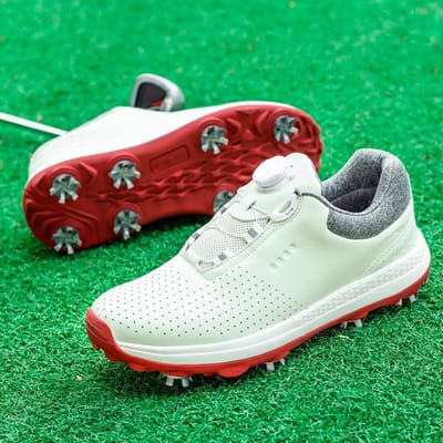 Golfschoenen Heren Sneakers Ademend Vier Seizoenen Sneakers Roterende Knop Golfschoenen 47 brown
