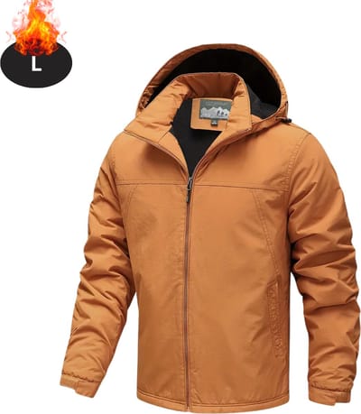 Livano Winterjas - Parka - Heren - Winter - Jas - Volwassen - Stijlvol - Oranje Rood - L