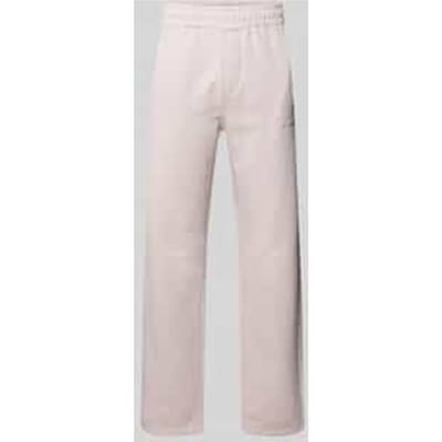 straight fit sweatpants met gestikt logo