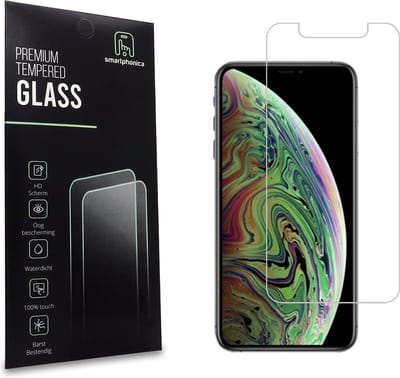 Smartphonica iPhone Xs Max screenprotector van glas met notch geschikt voor iPhone Xs Max