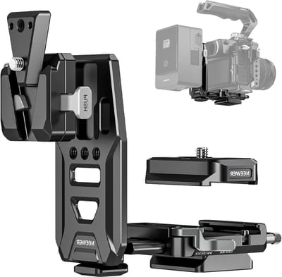 V-Mount Accu Plaat met NATO Rails en Arca Type Basisplaat voor RS4 Pro en RS3 Pro Gimbal, Geschikt voor DSLR Camera Video Rig en SmallRig V Lock Accu Behuizing