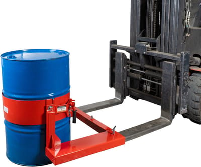 Vatengrijper en -kantelaar vorkheftruck vaten 220L 364kg MW Tools VTKN364