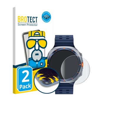 BROTECT - Screenprotector voor Samsung Galaxy Watch Ultra 2025 (47 mm) - Folie Beschermfolie matte volledig dekking 2 Stuks