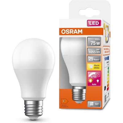 OSRAM HOMELIGHTING 4099854040122 LED-lamp Energielabel F (A - G) E27 Ballon 10 W = 75 W Warmwit (Ø x h) 60 mm x 60 mm Incl. bewegingsmelder 1 stuk(s)