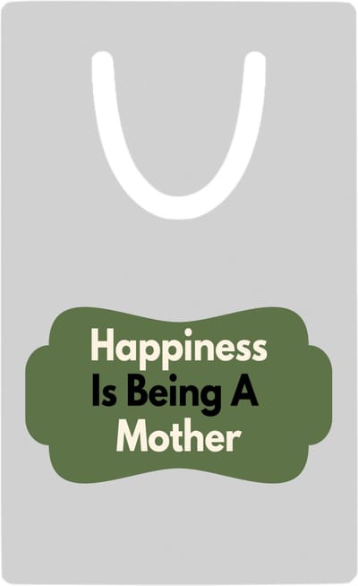 Hacebo® - happiness is being a mother metalen boekenlegger - Moeder - de liefste moeder - Moeder cadeautjes - moederdag - verjaardag - geschenk - kado Bladwijzer boekenleggers - 7.6 cm x 5cm