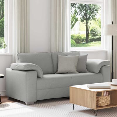 vidaXL - Loveseat - Wolkgrijs - 180 - cm - Stof