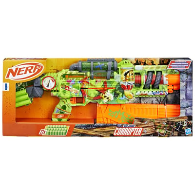 Nerf Zombie Corrupter-dartblaster, 22 Nerf Elite-darts, buitenspellen, leeftijd 8+
