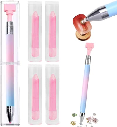 Wax Pen Set - Diamant Schilderen Hulpmiddel - Nauwkeurig Plakken - Automatisch Navulbaar - 15cm Lengte - Blauw