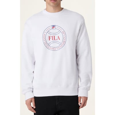 FILA Parella Relaxed Graphic Sweatshirt Bright White Taglia: XS | Maglioni a maglia Outlet | Uomo | Bianco