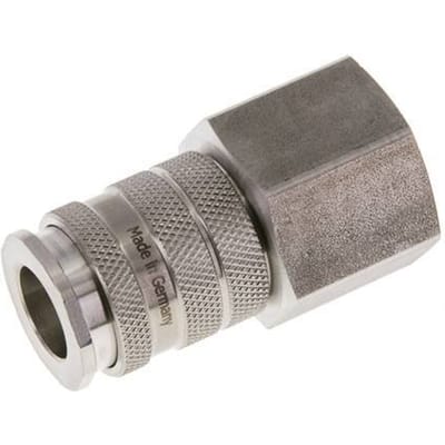 RVS DN 10 Luchtkoppeling Snelkoppeling G 3/4 inch Binnendraad - CLS10-F-S-P-034