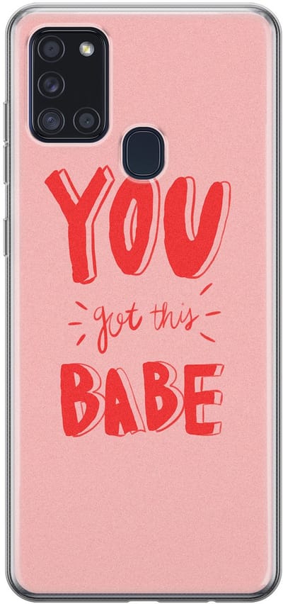 Leuke Telefoonhoesjes - Hoesje geschikt voor Samsung Galaxy A21s - Where to go next - Soft case - TPU - Roze